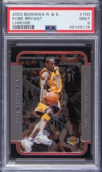 2003-04 Bowman Chrome Rookies & Stars #100 Kobe Bryant - PSA MINT 9